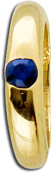 Taufring Anhänger Gold 333 blauer Saphir Taufgeschenk
