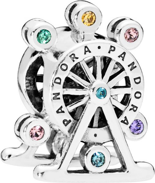 PANDORA Charm 797199NLCMX Colour Wheel Riesenrad Silber 925 farbige Kristalle gold farbiger Zirkonia