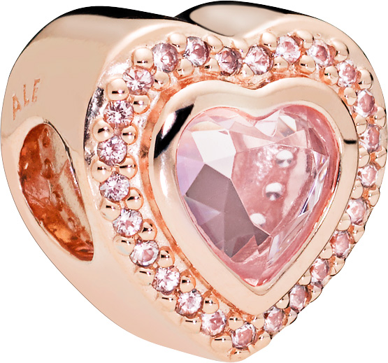 PANDORA SALE Charm 787608NPM Sparkling Love PANDORA Rose pinker Kristall