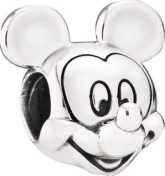 PANDORA Disney Charm 791586 Micky Portrait Silber 925 Mickey Maus