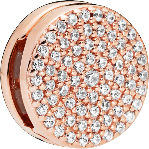 PANDORA REFLEXIONS Sale Clip Charm 787583CZ Dazzling Elegance ROSE Metall