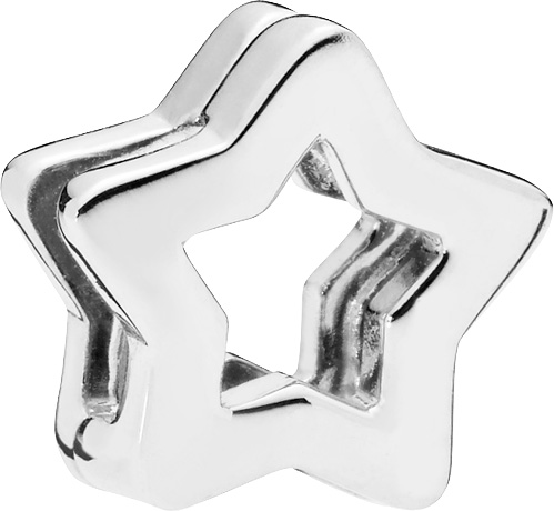 PANDORA REFLEXIONS Clip Charm 797544 Sleek Star Sterling Silber
