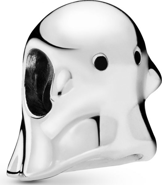 PANDORA SALE Charm 798340EN16 Boo the Ghost Sterling Silber schwarze Emaille