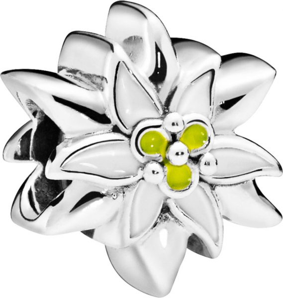 PANDORA Charm 798243ENMX Edelweiss Flower Emaille