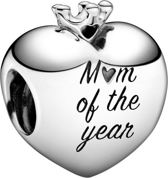 Pandora People Charm 798823C00 Mum Of the Year Heart Silber 925