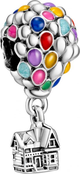 Pandora Disney Charm 798962C01 Disney Up House And Balloons Silber 925 Emaille
