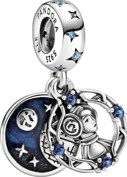 Pandora SALE x Disney Star Wars Charm Anhänger 799251C01 Star Wars Princess Leia Silber 925 Blaue Zirkonia Kristalle Emaille