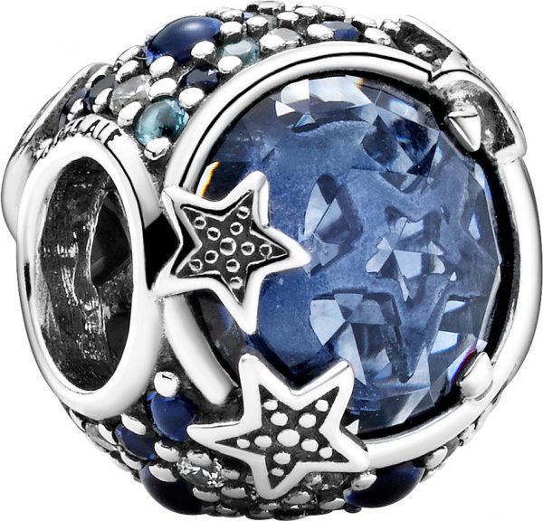 Pandora Charm 799209C01 Celestial Blue Sparkling Stars Silber 925 clear cubic zirconia mixed blue crystals