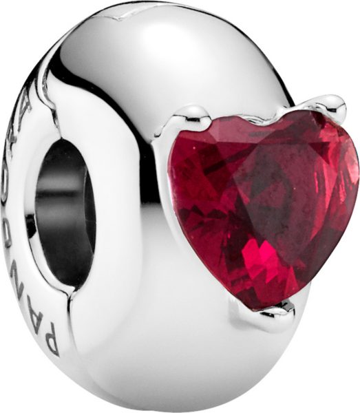 Pandora SALE Clip Charm 799203C01 Red Heart Solitaire Silber 925 red Crystal