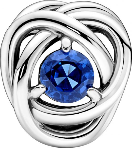 Pandora Sale Charm 790065C07 Blue Eternity Circle blauer crystal
