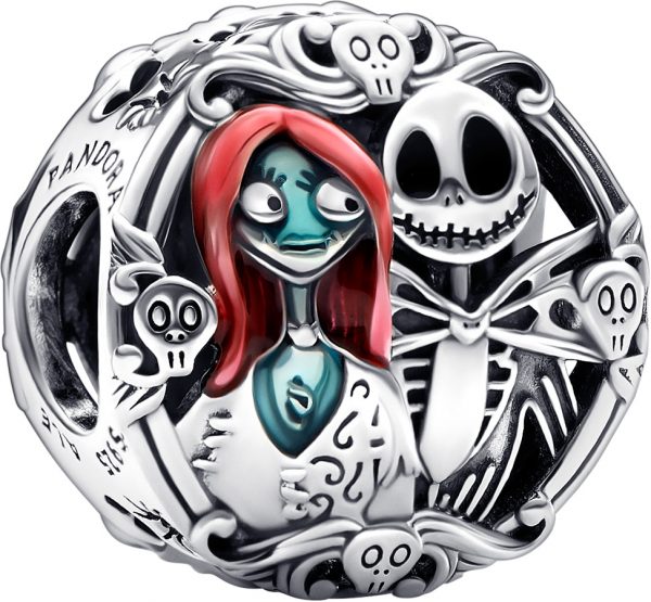 Pandora X Disney Charm Anhänger 792292C01 The Nightmare Before Christmas Silber 925 Emaill