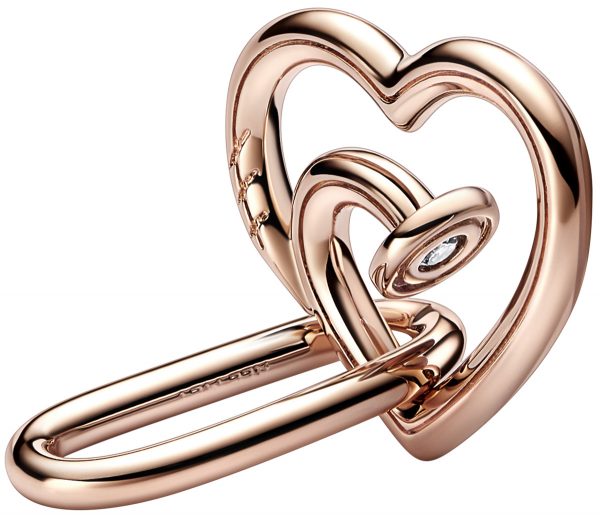 Pandora ME Link Nailed Heart Doubled 782530C01 Rosegold 14 Karat plattiert