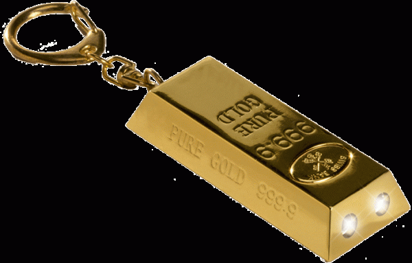 Coney Schlüsselanhänger Goldbarren, mit LED weiss, inkl. Batterie, Gewicht ca. 42g, Maße: 6,5x7x1cm. Eine nette Geschenkidee in Premiumqualität aus dem Hause Abramowicz – Ihre Nr. 1 für Gold, Silber und Edelsteine.
