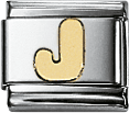 Schmuckdetails  Marke: Nomination  Classic Element J Modellnummer: 030101-10 Material:18 Karat Gold 750/-, Edelstahl  Premiumqualität erhältlich bei Abramowicz in Stuttgart, die  Nr. 1 für Gold, Silber und Edelsteine