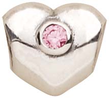 PANDORA Charms Element 790134PCZ  Herz aus 925/- Silber Sterlingsilber, mit pinkfarbenen Zirkonia