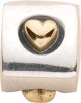PANDORA Charms Element bicolor Modellnummer: 790305 Aus echtem Silber Sterlingsilber 925/-. Herzen aus 585/- Gelbgold (14Karat). Maße ca. 9,4mm x 7,4mm. In Premiumqualität von Deutschlands größtem und günstigstem Schmuckverkäufer. Der Hammerpreis aus St